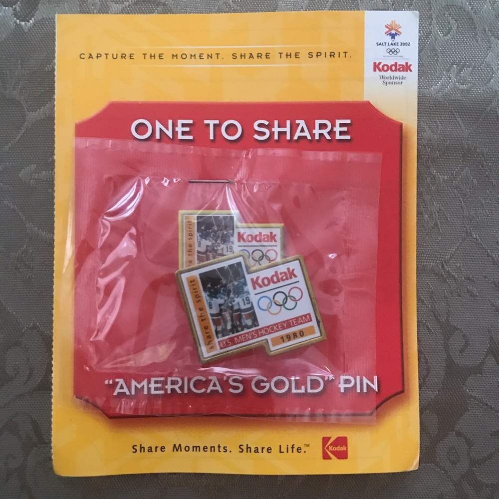 2002 Salt Lake City Kodak 1980 US Men’s Hockey Pin